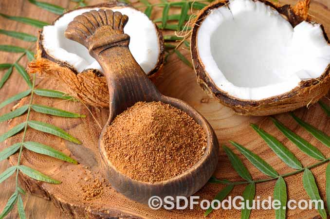 可替代砂糖的天然糖－椰子糖coconut sugar。(fotolia)