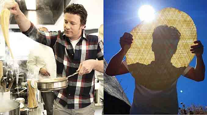 英國知名主廚奧利佛（Jamie Oliver）曾嘗試學做特殊義大利面God's Yarns，但最終因太困難而放棄。