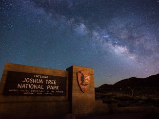 约书亚树国家公园晚上肉眼可见的银河系 (National Park Service)