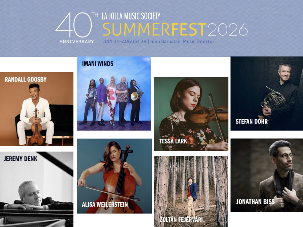 圣地亚哥 La Jolla Music Society,拉荷亚音乐协会,SummerFest,夏季音乐节,古典音乐盛,The Conrad,Inon Barnatan,